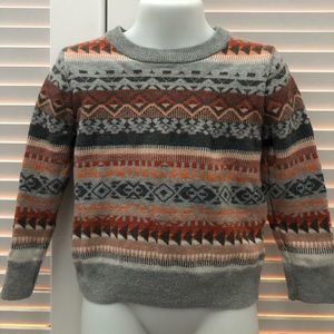 Cute patterned sweater for toddler